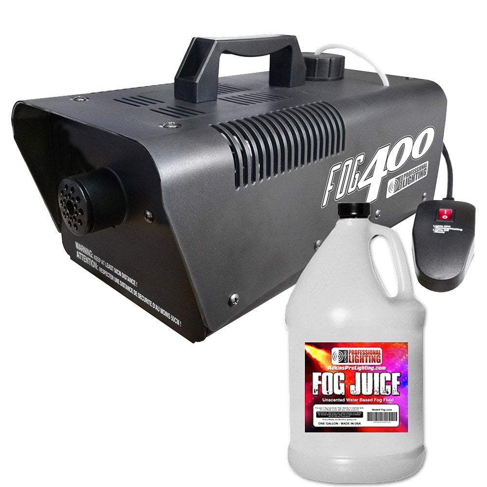 Heavy Duty 400 Watt Fog Machine W/Remote and One Gallon Fog Juice