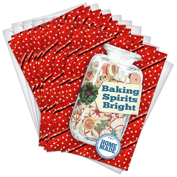 Baking Spirits Bright Christmas Cards | 3 Pack Set (4x6)