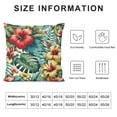 thumbnail image 5 of COMIO Plant Pillowcase Leaf Floral Foliage Palm Tropical Jungle Nature Palm Exotic Botanical Throw Pillow Cover Cushion Decorative for Living Room Outdoor, 5 of 5