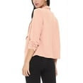 thumbnail image 4 of Women's Elegant Draped Blazer Casual Open Front 3/4 Sleeve Jacket, 4 of 6
