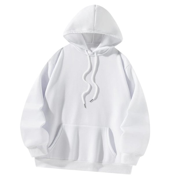 Sudadera Blanca Sudadera Capucha Larga SUDADERA CAPUCHA BLANCA