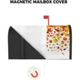 thumbnail image 4 of Mailbox Cover Autumn Orange Maple Leaf White Back Mailbox Covers Magnetic Standard Size,Post Box Cover for Outdoor Garden Yard Patio Decor,Fall Leaves Seamless Mailbox Wraps Mailbox Decals 21x18in, 4 of 6