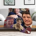 thumbnail image 6 of Cool #8 Pedro Pascal Blanket Ultra Soft Flannel Fleece Blanket Stylish Bedroom Living Room Sofa Warm Blanket All Season Use 40"*50" （100 * 130cm）, 6 of 6
