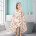 thumbnail image 6 of Shibainu and Love Hooded Bath Towel，60"x35" for Ages 3 To 12 Kids, Quick Dry Lightweight Soft Microfiber Hood Beach Towel Cover Up for Kids, 6 of 7