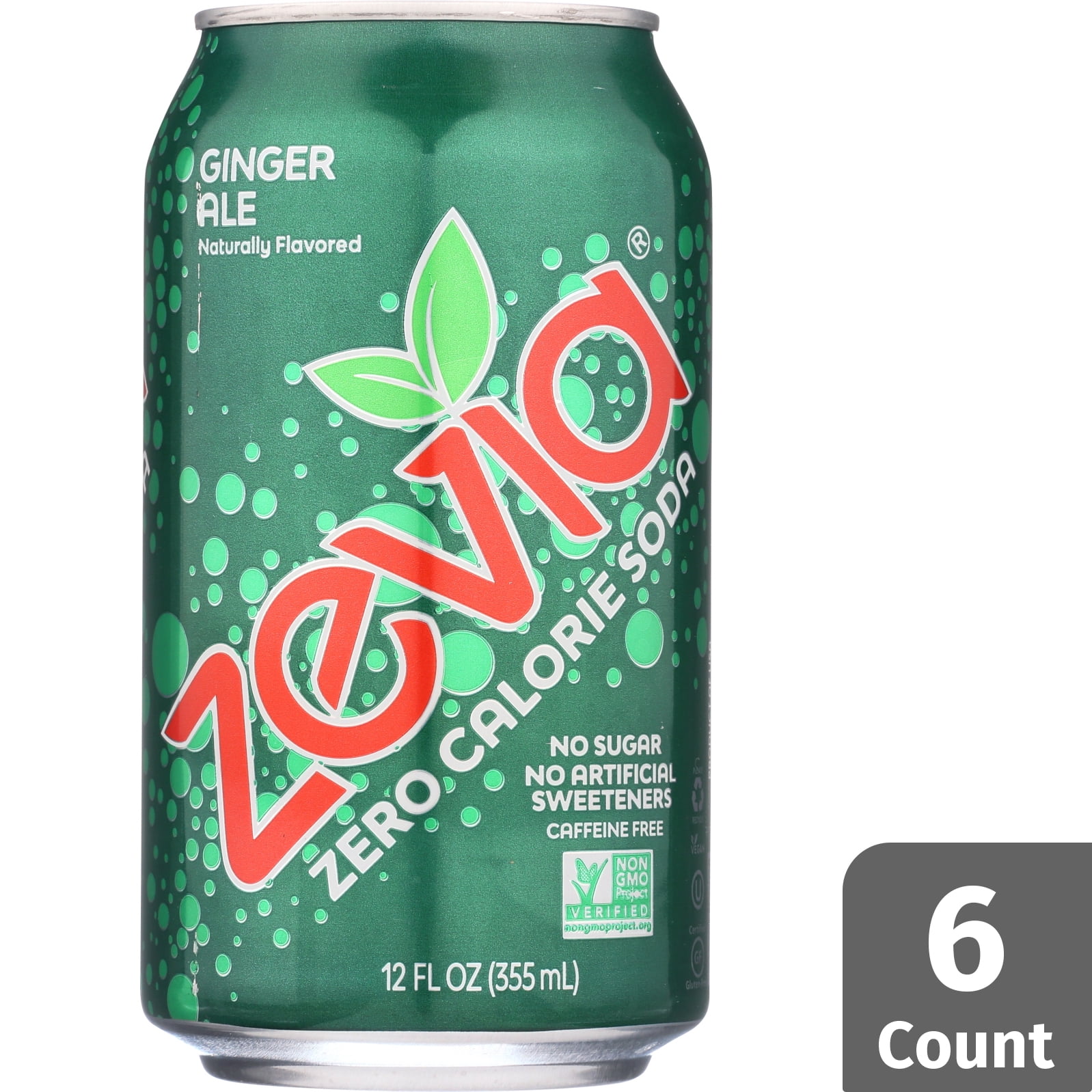 Zevia Zero Calorie Ginger Ale, 6 Count