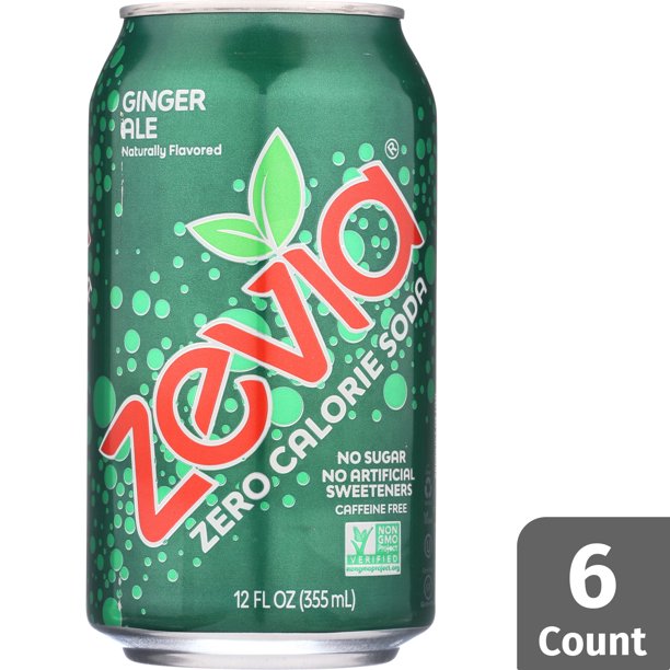 Zevia Zero Calorie Ginger Ale, 6 Count