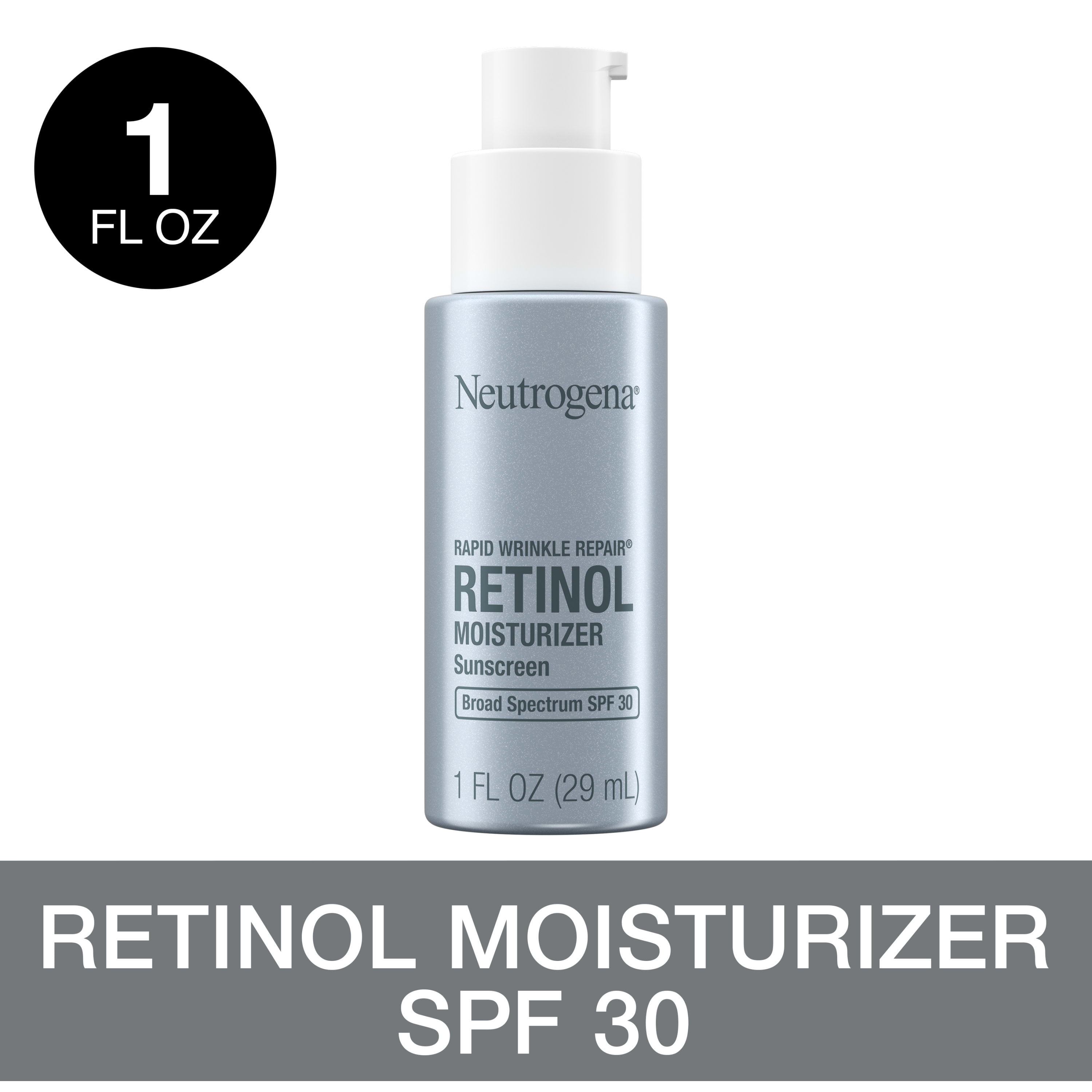 Neutrogena Rapid Repair Face & Neck Moisturizer SPF 30, Wrinkle Cream, 1 fl oz
