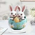thumbnail image 2 of CenterPC Table Decorations Easter 2D Festive Visual Tabletop Ornament 20Cm for Living Room Bedroom, 2 of 9