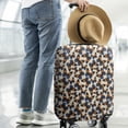 thumbnail image 2 of Beige Butterfly Blue Orange Pattern Luggage Cover Fashion Suitcase Cover Baggage Covers Fit 25-28 Inch Luggage (Go Travel), 2 of 5