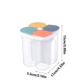 thumbnail image 4 of Cereal Sealed Jar With Compartment Storage Jar Plastic Home Kitchen Food Grade Storage Jar With Lid Compartment Transparent Food Storage Jar 15X11X5.5Cm Gift, 4 of 5