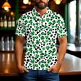 thumbnail image 6 of biudgviw Saint Patricks Day T Shirts for Men Short Sleeve Print Golf Shirts Lightweight Fitted Button Lapel Graphic Tees Big and Tall, 6 of 7