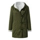 thumbnail image 4 of Chaqueta de abrigo de imitación cálida para mujer a la moda, botón de invierno, ropa de abrigo de manga larga sólida Fridja BV0+1371, 4 of 5