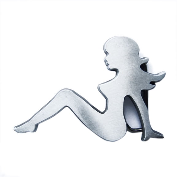 JEAN'S FRIEND Vintage Trucker Girl Mudflap Girl Belt Buckle