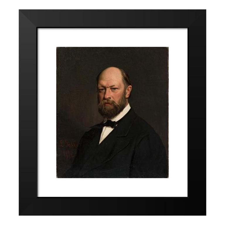 Leonardo Gasser 20x23 Black Modern Framed Museum Art Print Titled