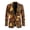 Fall Leaves Mix, variant on Multiple Pockets Men's One-Button Twill Blazer, Sunflower Fall Bounty Polyester One Button Men's Blazer Casual Sport Coats Suit Jacket for Work Wear Business