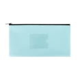 thumbnail image 2 of Aspire A6 PU Money Pouch Zipper Bank Bags, Waterproof Leather Cash and Coin Pouch Deposit Envelopes with Framed ID Clear Window-Hot Pink-A6, 2 of 7