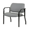 thumbnail image 4 of Boss Office Products Big and Tall Antimicrobial Vinyl 500 lbs. Weight Capacity Guest Reception Chair, Grey/Black, 4 of 9