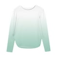 thumbnail image 3 of Loopsun Girls Long Sleeve T Shirts, Toddler Girl Print Crew Neck Long Sleeve Side Slit Shirt Tops Green, 5-6 Years, 3 of 5