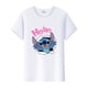 thumbnail image 1 of Disney-camisetas con estampado de Lilo Stitch para mujer, ropa de manga corta para niña, camisa blanca para niño, 1 of 6