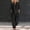 #0191-Black, variant on Women's Summer Linen Two Piece Set, Casual V Neck Top with Wide Leg Pants, Soft Breathable Matching Outfit for Spring, Cute Cozy Suit for Daily Beach Wear Gift