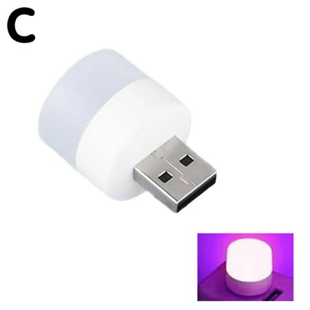 

1-4PCS Mini USB Portable LED Night Light Small Round Book Mobile Lamp H4A7