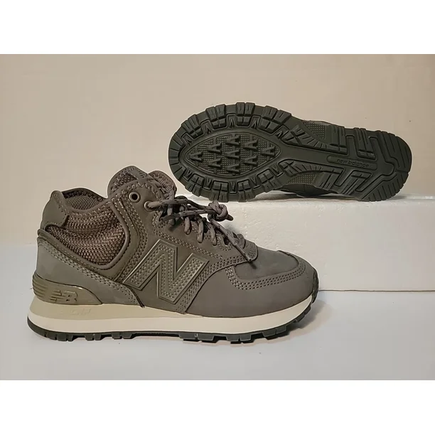 NEW BALANCE MEN'S U574HMO GREEN HIGH MID SNEAKERS SIZE: 5/WMN: 6.5