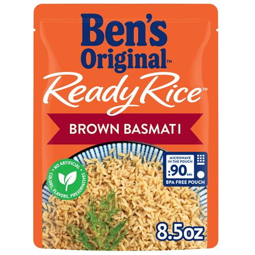 Bens Original Ready Rice Brown Basmati Rice, Easy Side Dish, 8.5 Oz Pouch - Pack of 2