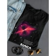 thumbnail image 3 of NASA Nasa Black Hole Explanation Shaped T-Shirt Women -NASA Designs, Female x-Large, 3 of 4