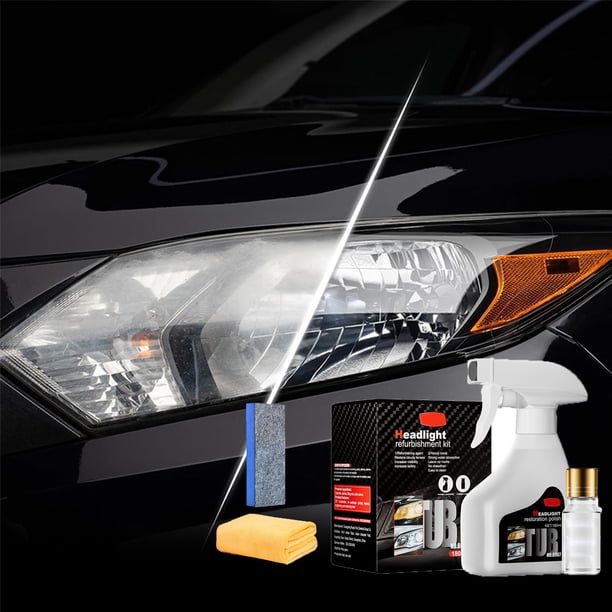 Uuiauoio Headlight Restoration Cleaner,Removes Yellowing & Oxidation,Clearer Headlights,Car Headlight Cleaner ForVehicles That Restores Clarity
