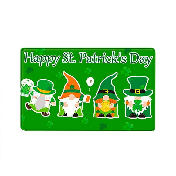 Clearance Sales! St. Patrick's Day Carpet Ornaments Green Decorative Carpets Irish Celebration Decorative Carpets