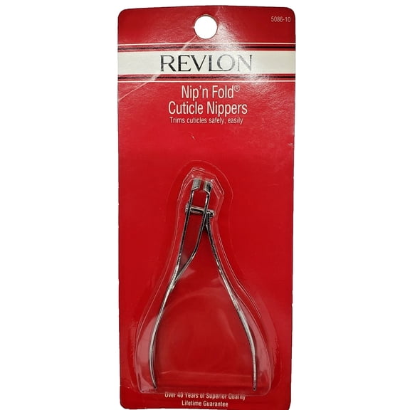 Revlon Nip' n Fold Cuticle Nippers Side Cut Nail Clip 5086-10