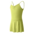 thumbnail image 4 of DAETIROS Girls Ballet Dress with Skirt Adjustable Straps Camisole Soft Cotton Blend Girls Green Kids Little Big Girl,Size 14-15 T, 4 of 9
