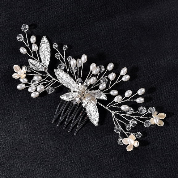 HEMOTON Wedding Hair Comb for Brides and Bridesmaids, Elegant Bridal Hair Accessory for Women
