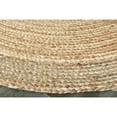 thumbnail image 4 of Ox Bay Cora 7' x 9' Natural/Gray Braided Jute Oval Indoor Area Rug, 4 of 9