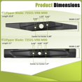 thumbnail image 2 of Kit de cuchillas para cortacésped Podoy 72511-VR8-M00A para HRN216, 2 of 6