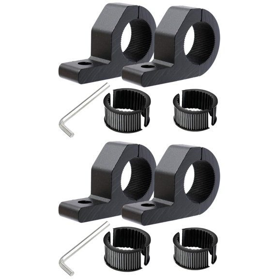 Masteelf 2 Sets LED Light Bar Mount Brackets Fog Lamp Driving Light Spotlight Holder Clamp