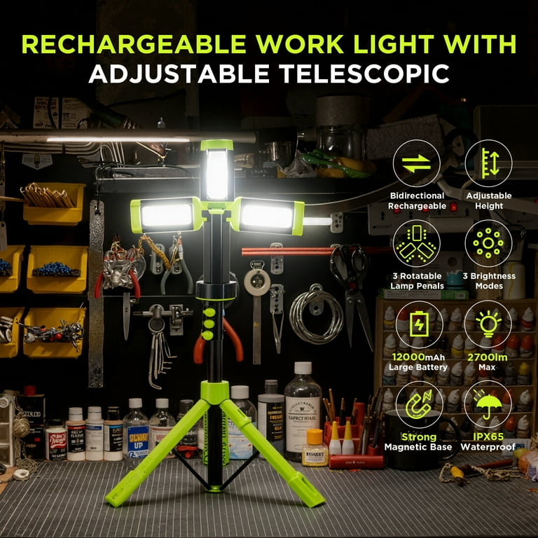 Steelite Rechargeable Camping Light with Stand 74