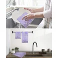 thumbnail image 6 of Flower Spring Watercolor Lavender Kitchen Cleaning Cloth Towel Waffle Towel No Trace Dishcloth Rag Scouring Pad, 6 of 7
