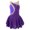 Purple, variant on YONGHS Kids Girls Sleeveless Shiny Rhinestone Figure Ice Skating Dress Leotard Dancewear 6-16