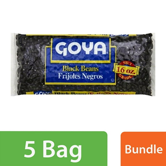 (6 pack) (6 Pack) Goya No. 1 Grade Black Beans, 16 oz Bag