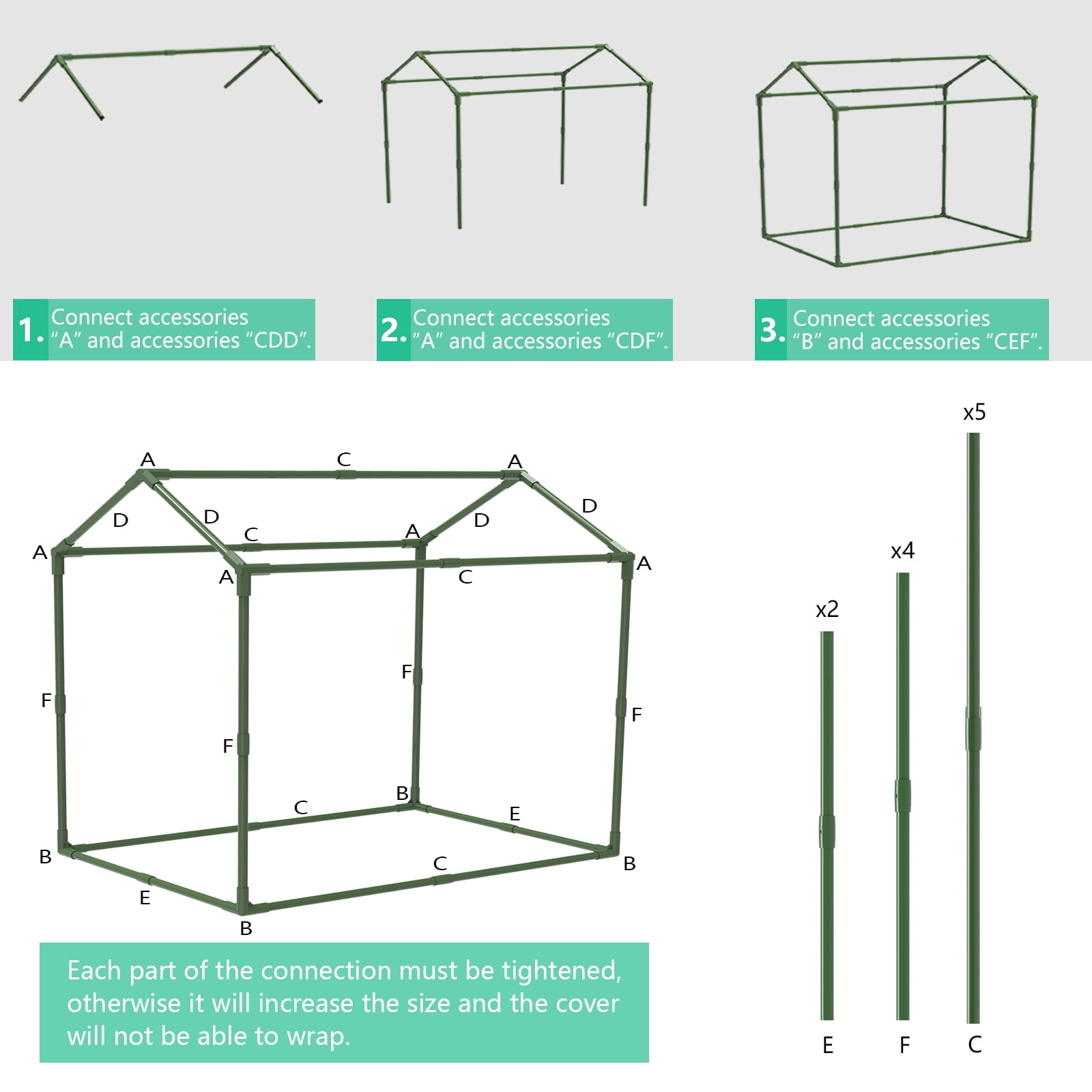 Mini Greenhouse 33.5"x 23.2"x 32.5", Durable Green House Kit with PVC Cover, Greenhouse for Outdoor Indoor Small Green House Garden Nursery Plant Cover Tent for Gardening Germination and Seedling
