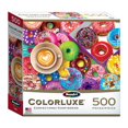 thumbnail image 1 of RoseArt - Colorluxe 500-Piece - Coffee and Donuts - Adult Interlocking Puzzle, 1 of 8