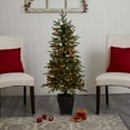 thumbnail image 2 of Nearly Natural 4.5 ft. Christmas Tree w/Clear Lights & Decorative Planter, 2 of 9