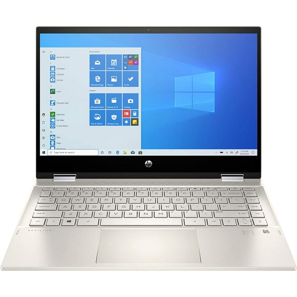 Refurbished (Good) HP Pavilion x360 2-in-1 14 TouchScreen Laptop (Intel Core i5, 8GB RAM, 256GB SSD, Windows 10) - Luminous Gold (14M-DW0023DX)