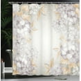 thumbnail image 3 of Ambesonne Floral Shower Curtain, Flowers Bouquet Vintage Art, 69"Wx70"L, Beige Pearl, 3 of 4