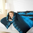 thumbnail image 4 of Homewish Basketball Game Full Size Comforter Sets,Sport Theme Bedding Comforter Set,Blue Black Bedding Sets For Boys Kids,Breathable Home Decor Reversible,3pcs, 4 of 8