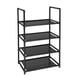 thumbnail image 2 of Organizador de Zapatero | Hierro Multicapa y Tela No Tejida | Diseño Moderno | Estructura Estable y Duradera | Para Entrada, Dormitorio, Hogar, Habitación | Negro | 1 unidad | 72×46×28cm, 2 of 6