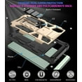 thumbnail image 6 of Compatible for Google Pixel 6a Case w/Tempered Glass Screen Protector [Military Grade] Ring Car Mount Kickstand Shockproof Hard Phone Case - Gold, 6 of 6