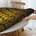 thumbnail image 4 of Abstract Honey Comb Geometric Round Fitted Tablecloth Elastic Edged Table Cloth Waterproof Table Cover 54in, 4 of 7