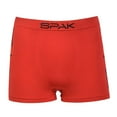 thumbnail image 3 of 6-Pack Men's Seamless Short Boxer Briefs Underwear, Side Star Multi Color, 3 of 9